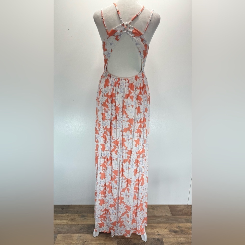 Soiéblu Crepe Floral & Lace Cutout Back Spaghetti Strap Maxi Dress from ModCloth - Picture 3 of 14